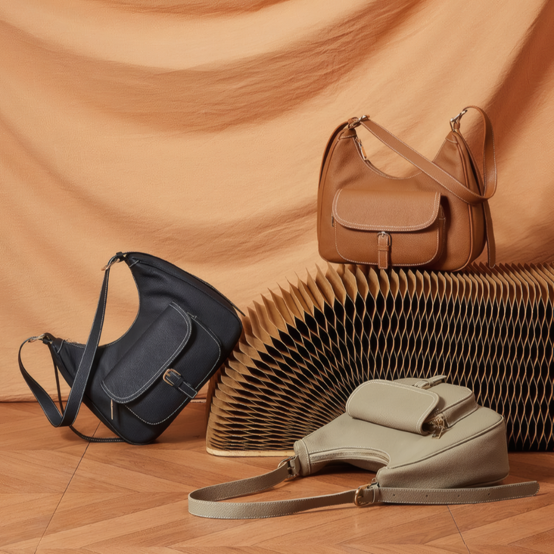 Classic Pocketed Shoulder Bag