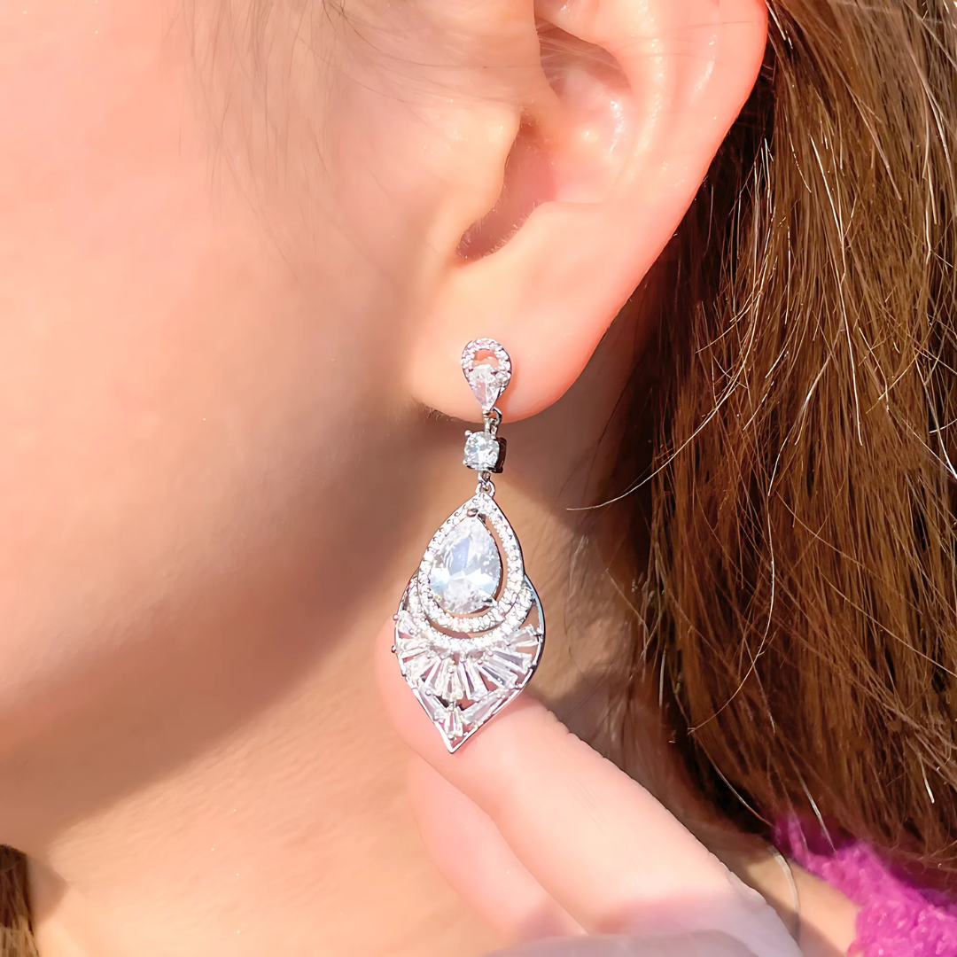 <tc>Celestia Cristal Chute Boucles d'oreilles</tc>