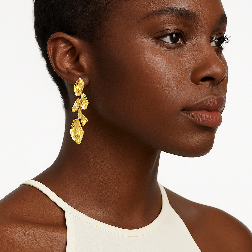 <tc>Luna En fusion Cascade Boucles d'oreilles</tc>