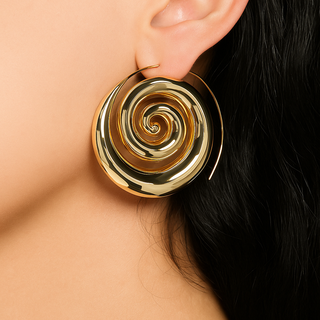 <tc>Luma Spirale Déclaration Boucles d'oreilles</tc>