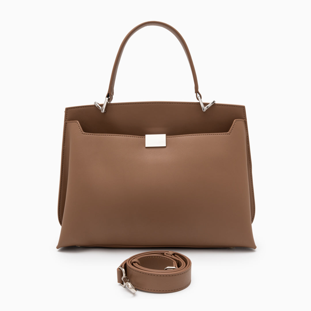 <tc>Fourre-tout en cuir souple structuré Dalphine</tc>