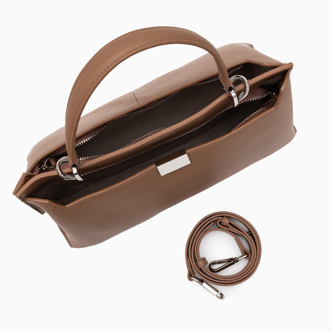 <tc>Fourre-tout en cuir souple structuré Dalphine</tc>