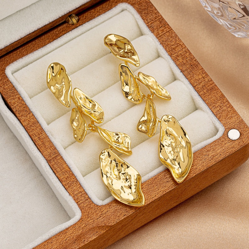 <tc>Luna En fusion Cascade Boucles d'oreilles</tc>