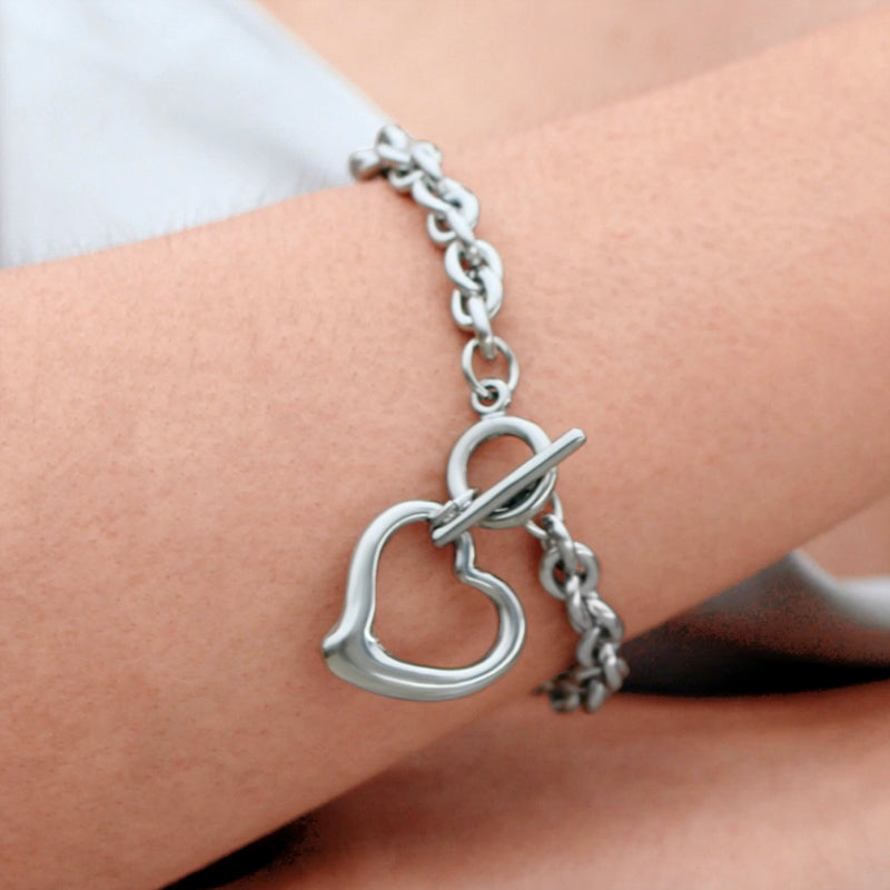Set de bijoux vintage avec fermoir à bascule et coeur