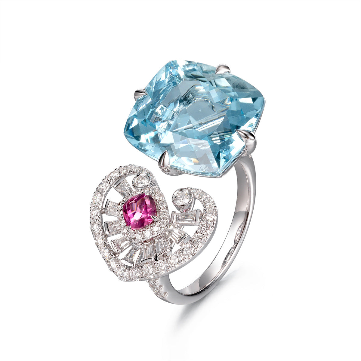 Bague cœur Majestic Belle