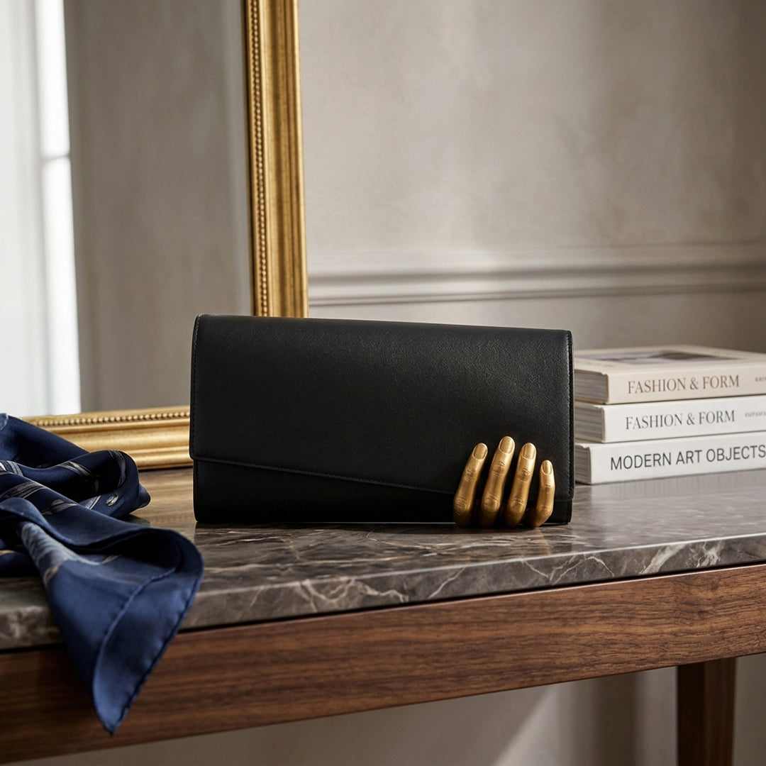 Remi Sculpted Hand Clutch