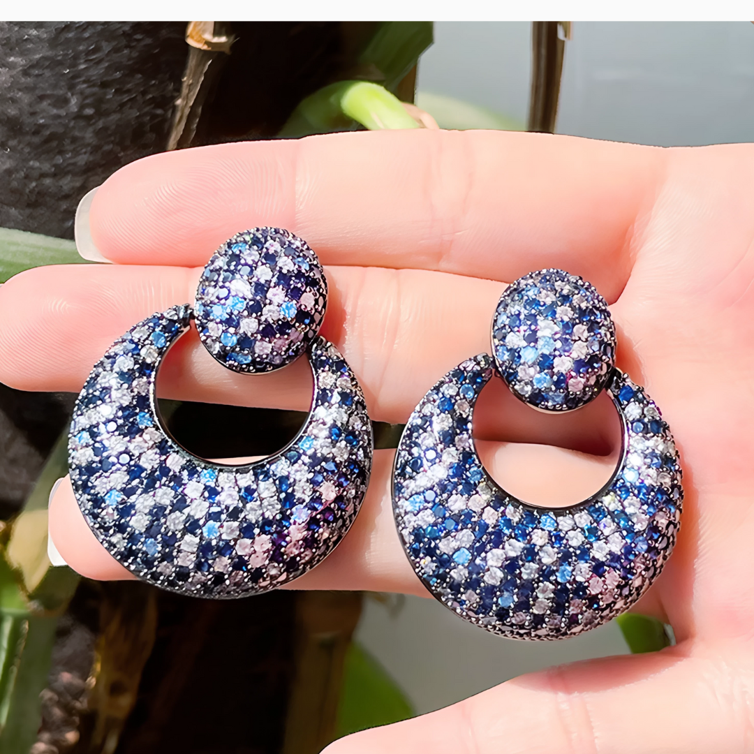 <tc>Astera Noirs Boucles d'oreilles</tc>