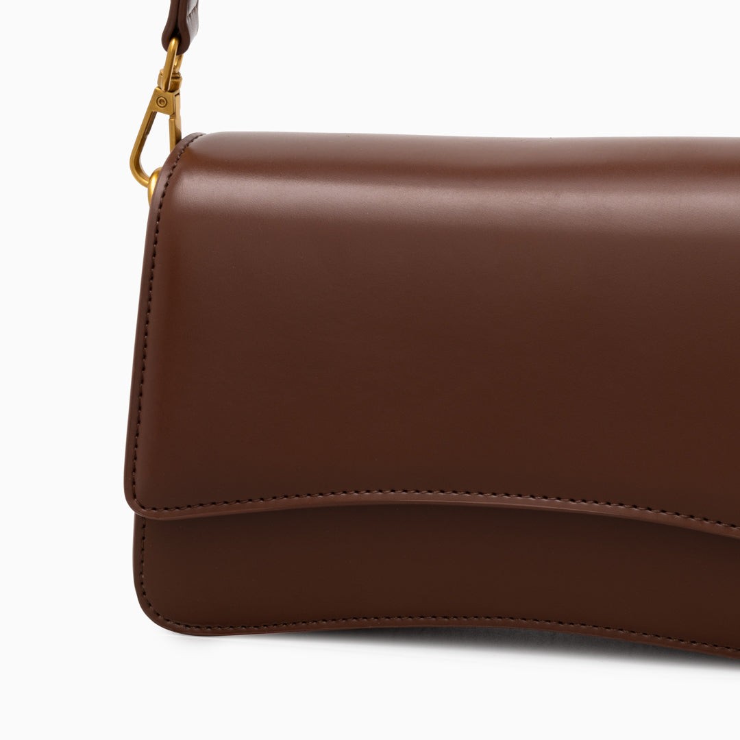 Britney Sleek Leather Shoulder Bag