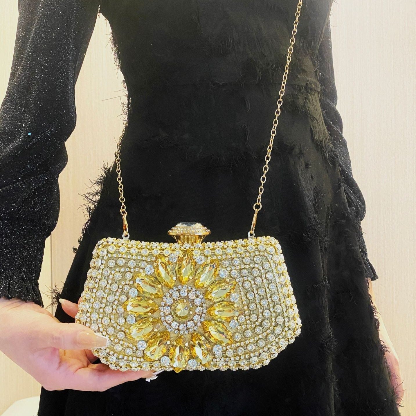 Pochette Velma à diamants étincelants