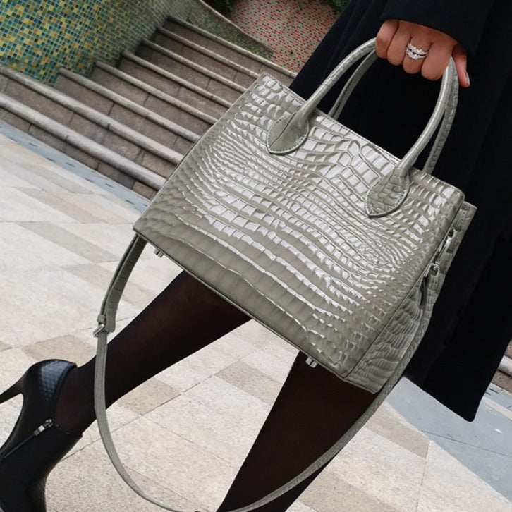 Sac fourre-tout en cuir véritable Doris