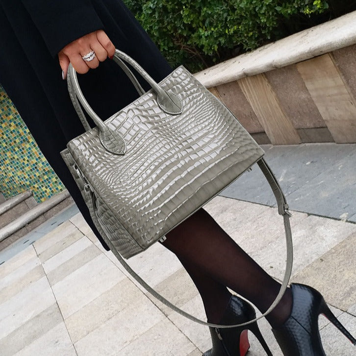 Sac fourre-tout en cuir véritable Doris