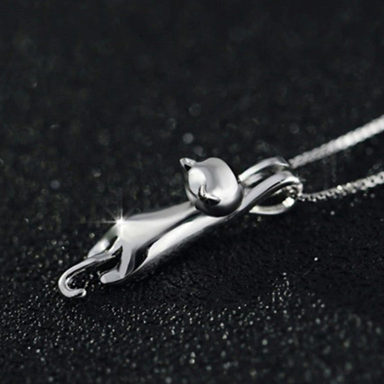 Collier à pendentif chaton mignon