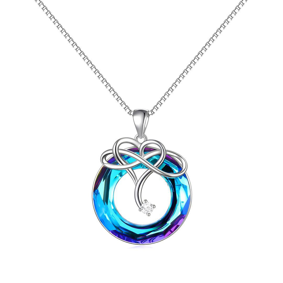 Je t'aime jusqu'à l'épuisement de l'infini - Collier en argent 925