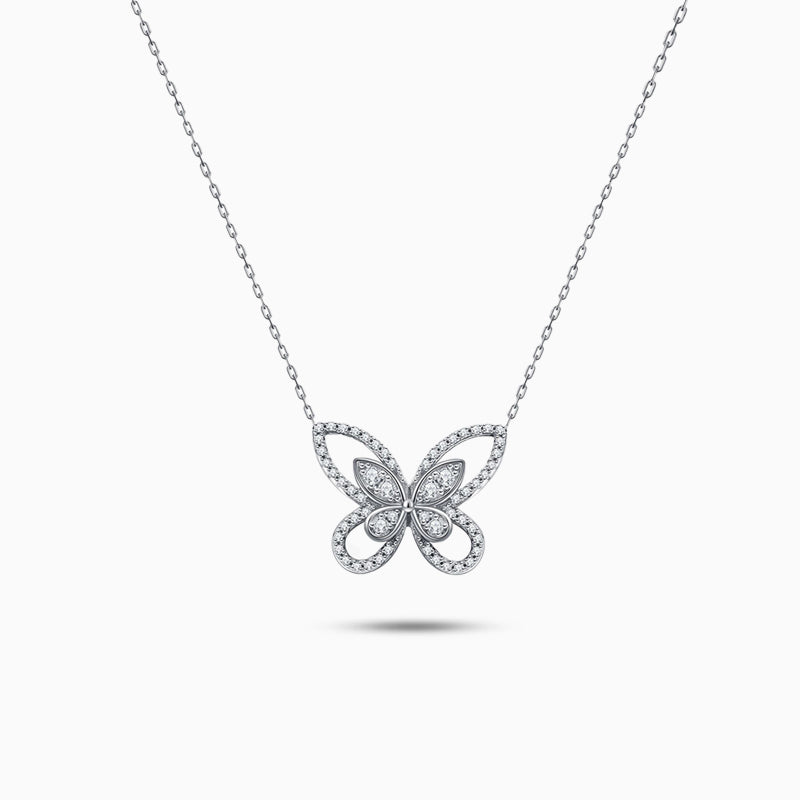 Collier papillon délicat