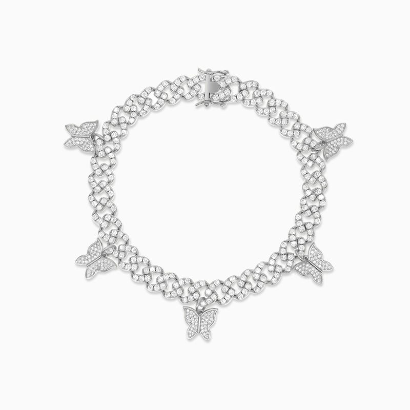 Bracelet de cheville cubain Alluring Butterflies